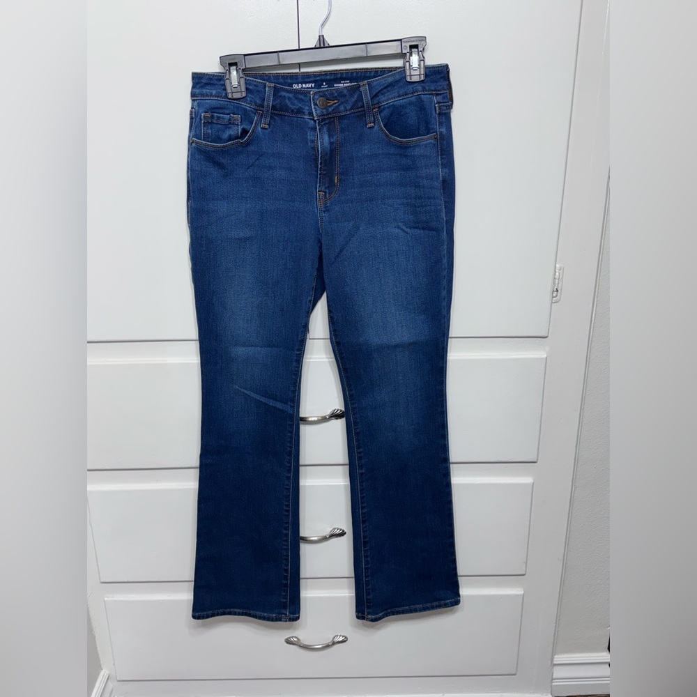 Old Navy Women's Mid-Dark Blue Bootcut Jeans